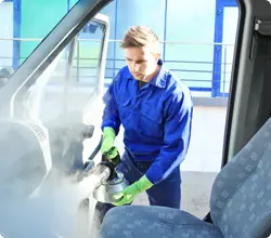 Car getting washed at Washy Car in Kuwait