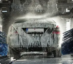 Car getting washed at Washy Car in Kuwait